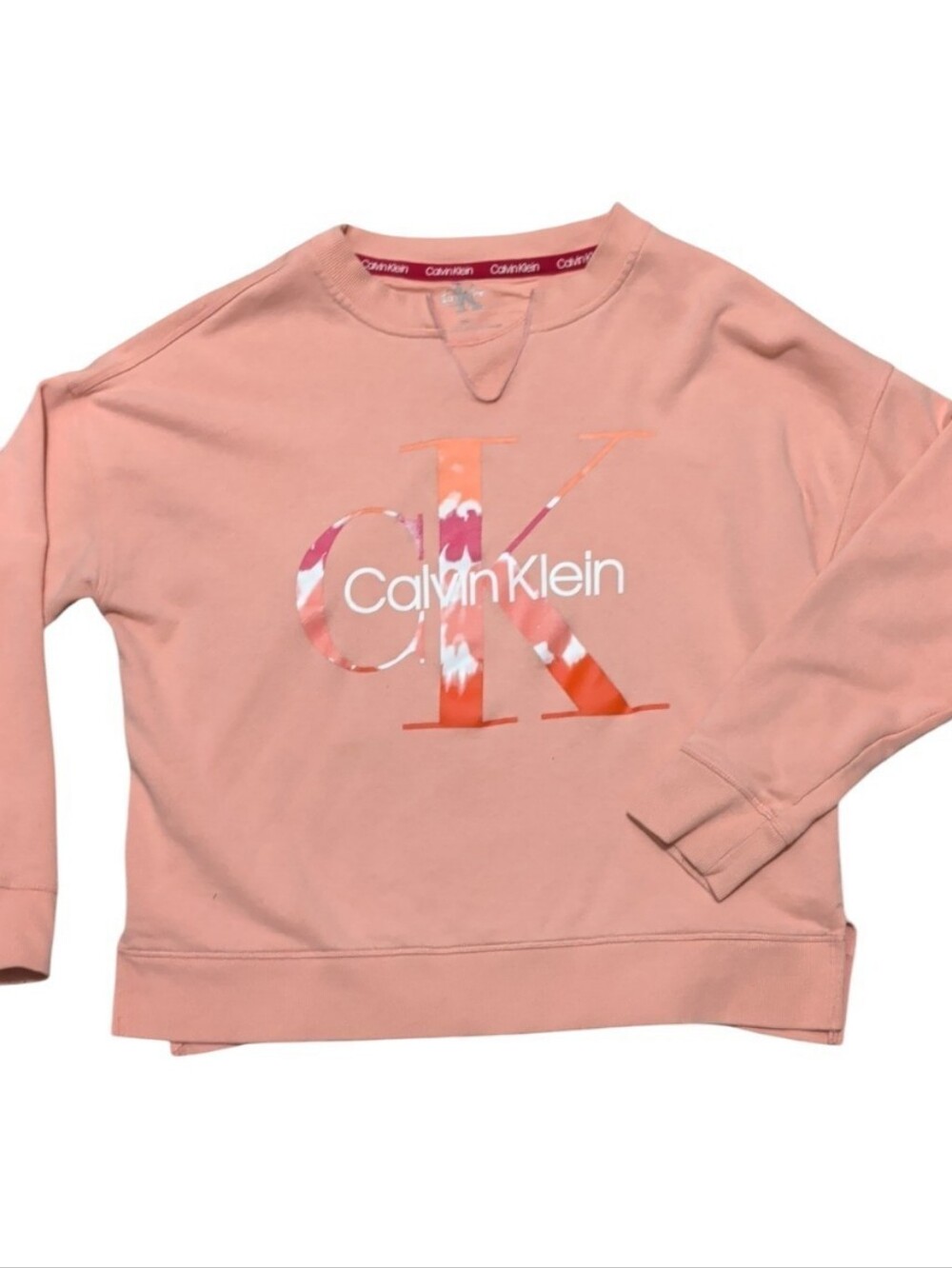 Calvin Klein Pink Logo Sweatshirt – Size M/M